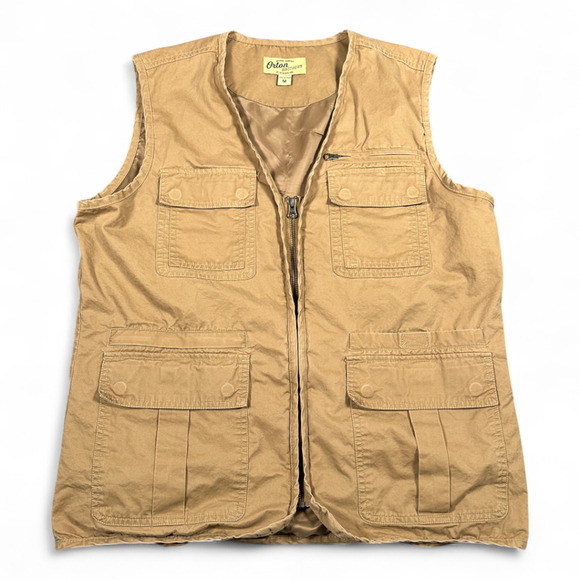 Orton Brothers Vest Adult MEDIUM Brown Safari Hunting Tactical Western Outdoor - Picture 1 of 8